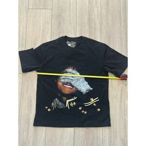 Michael Jackson Portrait Graphic Tee Small Oversized Black Heavyweight Shirt